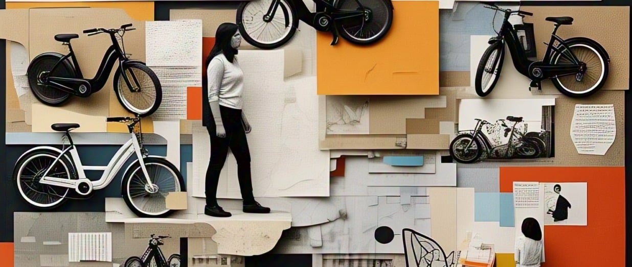 Poster of an how-to for E-Bikes