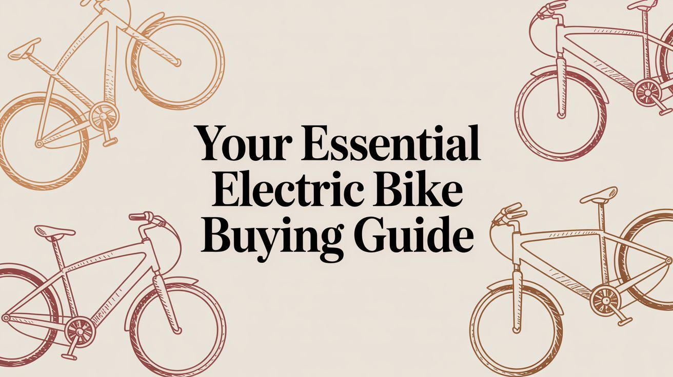 Ebikes, batteries and drawings of ebikes.